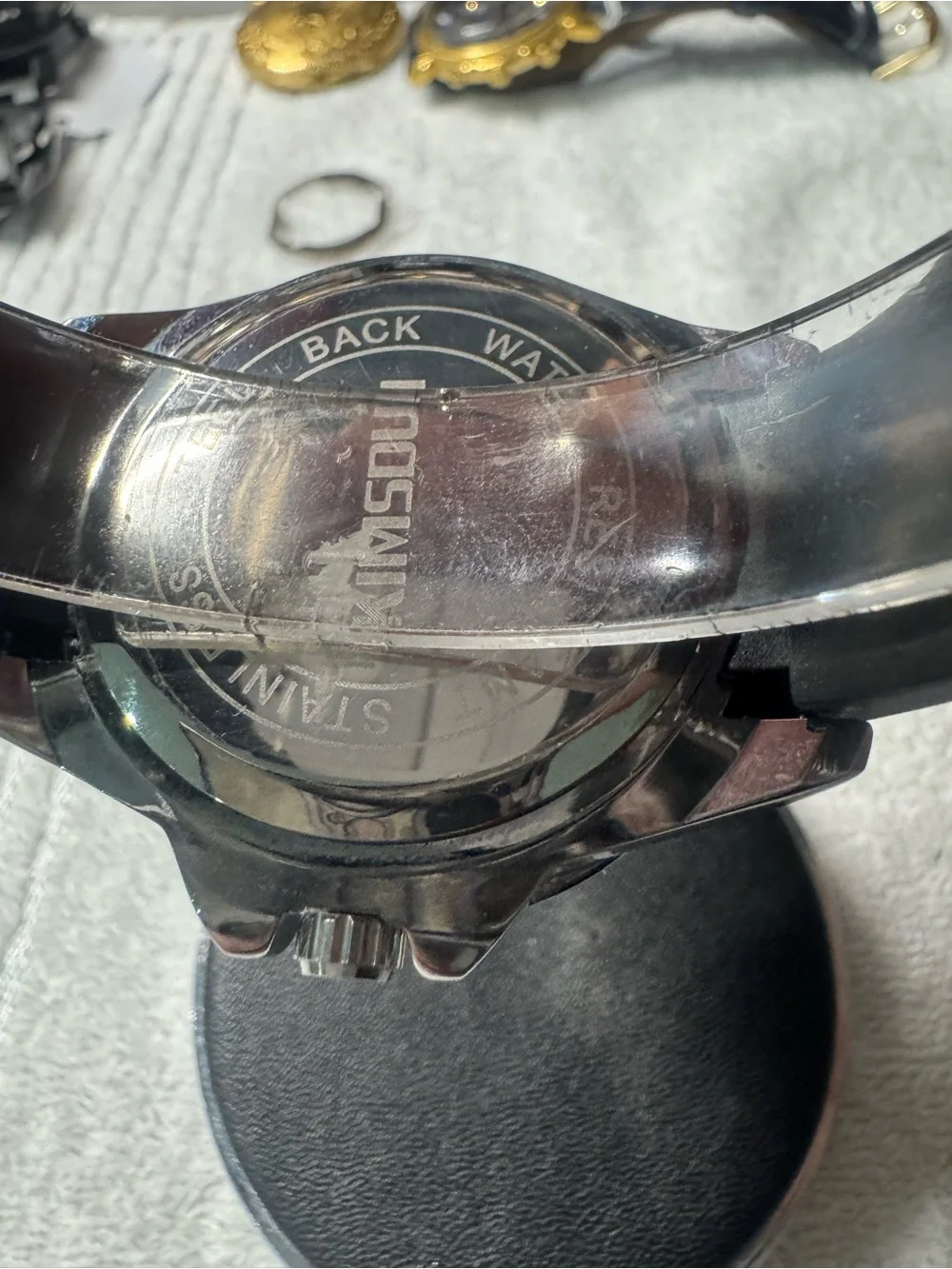 Kimsdun Yacht-Master Men's Black and Silver Watch